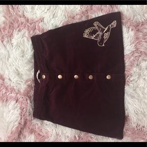 H&M burgundy skirt
